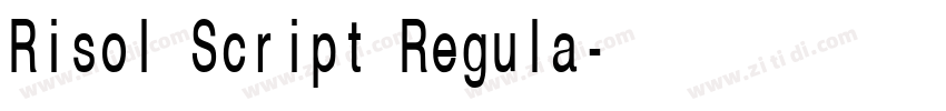 Risol Script Regula字体转换